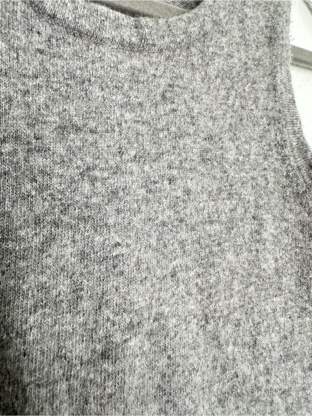 Banana Republic Cashmere Wool Knit Tank Top Small S Gray Italian Yarn Luxury - Picture 9 of 9